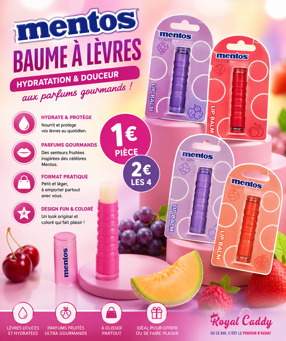 Baume à Lèvres Mentos
