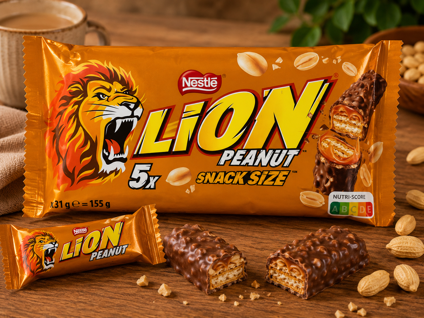 LION PEANUT SNACK SIZE 155G