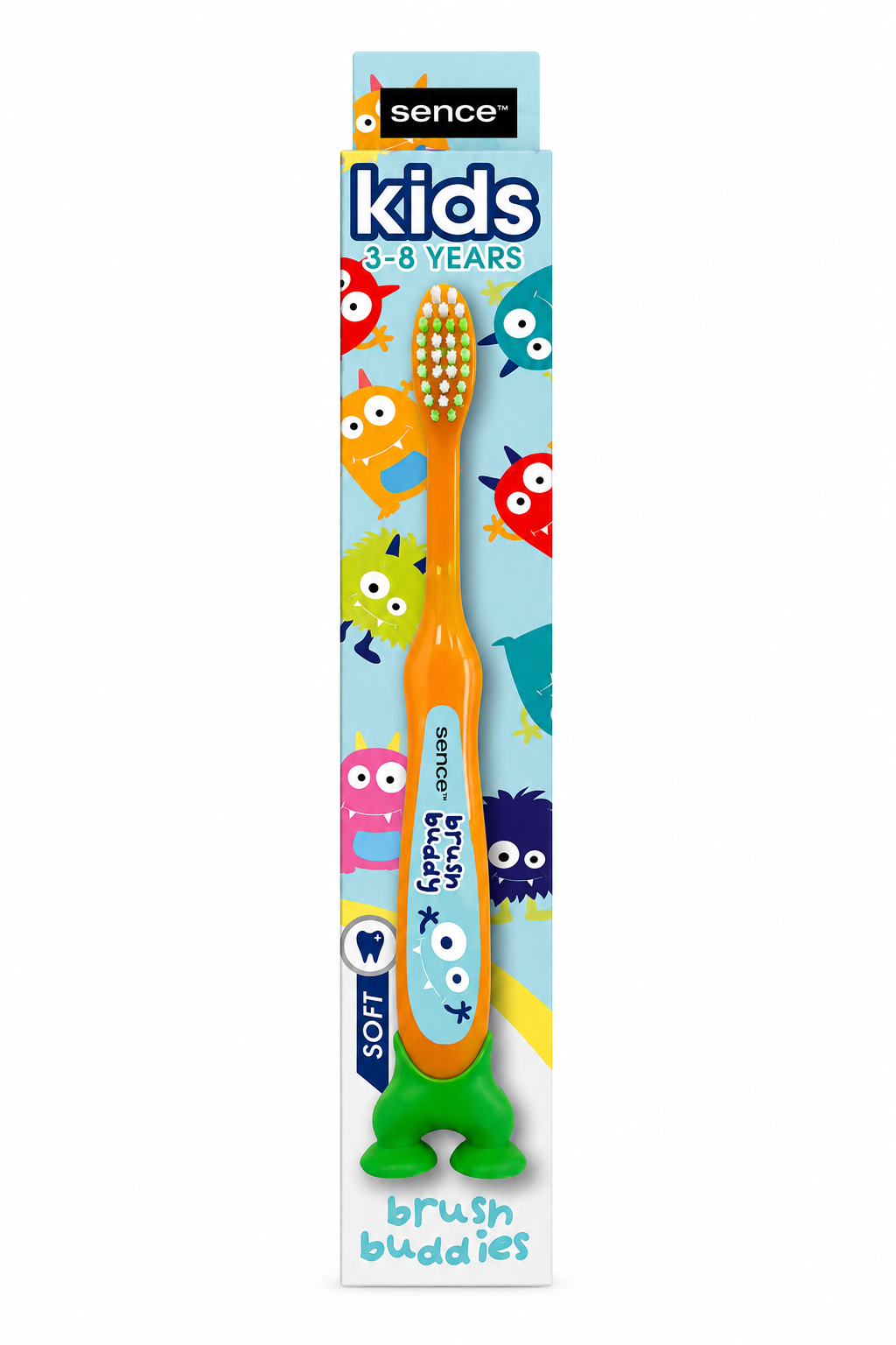 Brosse à dents enfant Sence Brush Buddies 3-8 ans