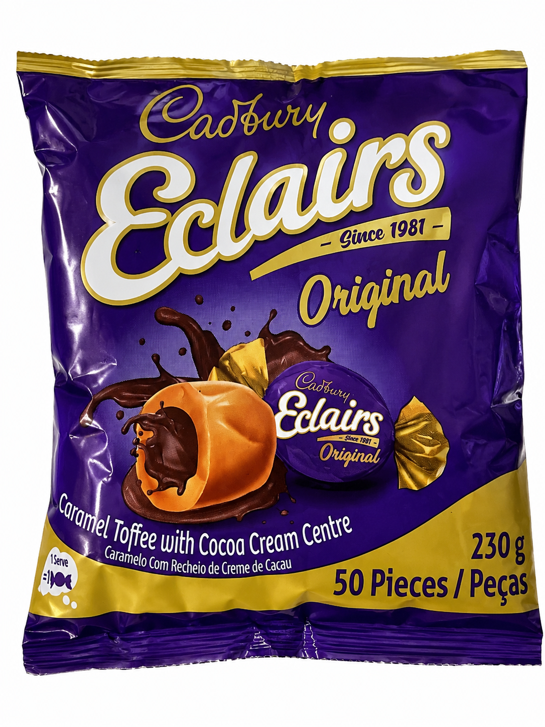 Cadbury Eclairs Original – Bonbons caramel cœur cacao