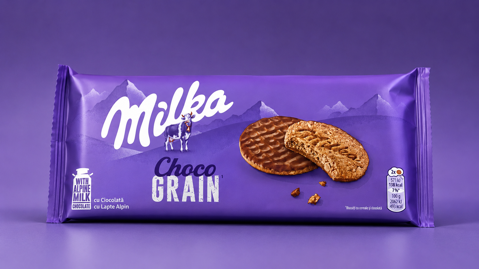 Milka Choco Grain – Biscuits aux céréales enrobés de chocolat au lait