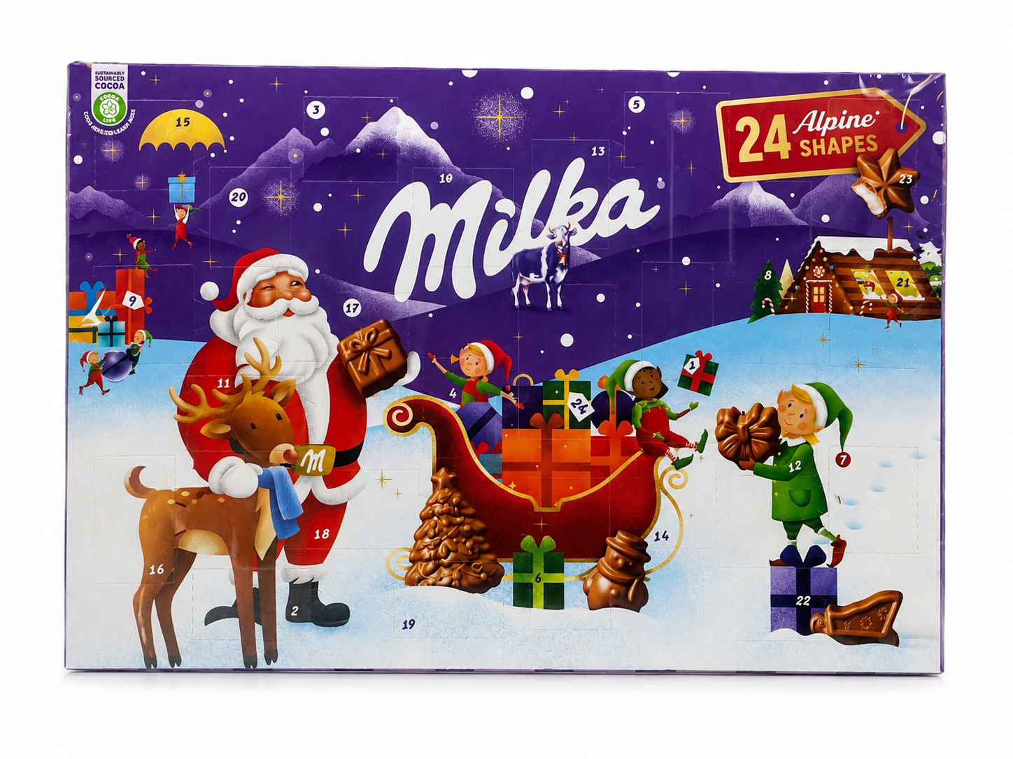 Calendrier de l'Avent Milka – 24 Chocolats de Noël