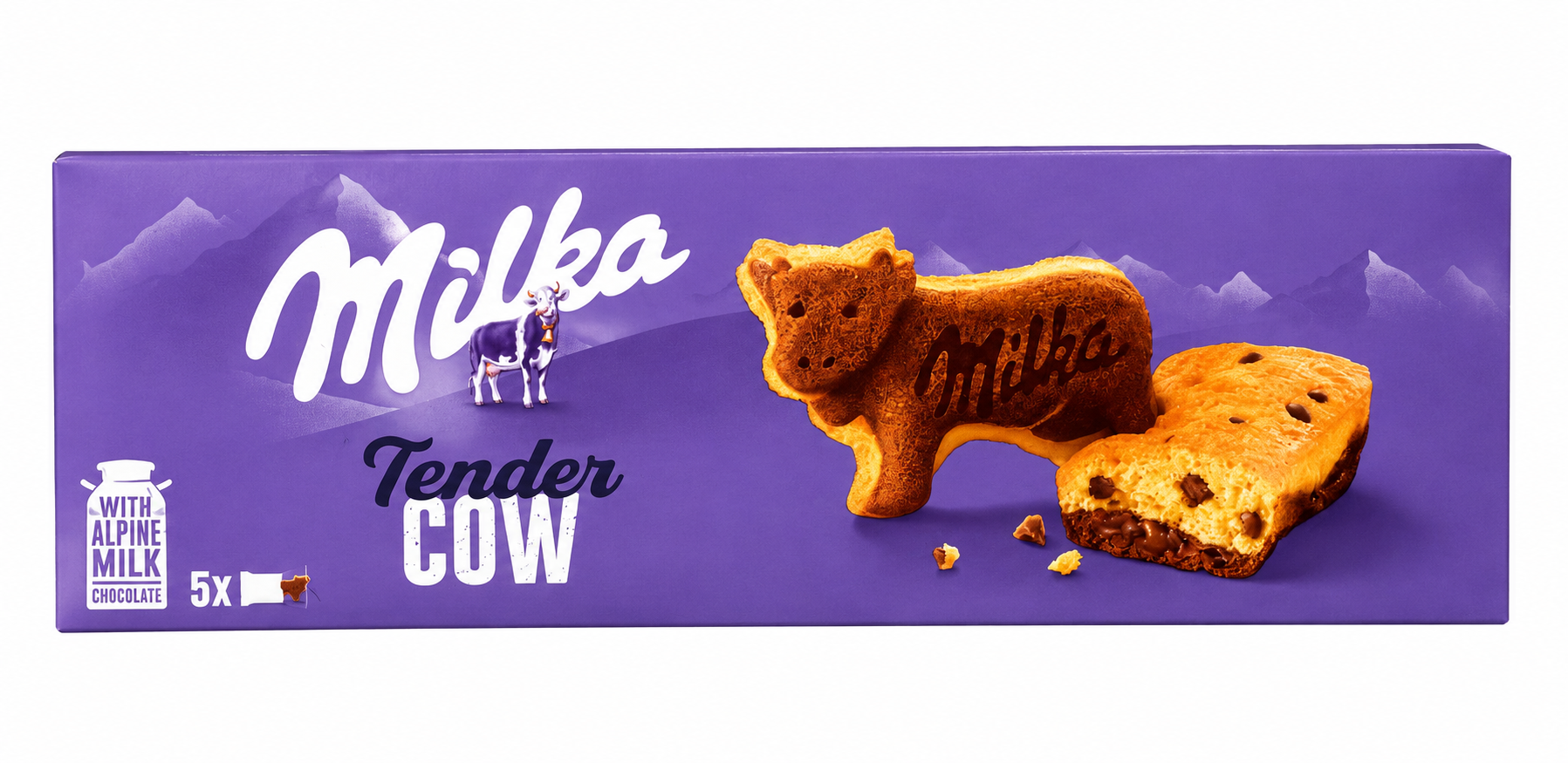 Milka Tender Cow – Génoise moelleuse au chocolat au lait