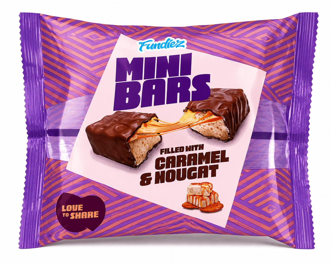 Mini Bars Caramel & Nougat Fundiez