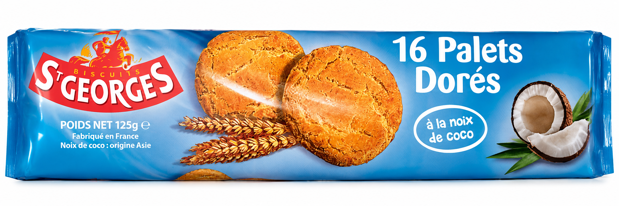 Biscuits St Georges – Palets Dorés à la Noix de Coco
