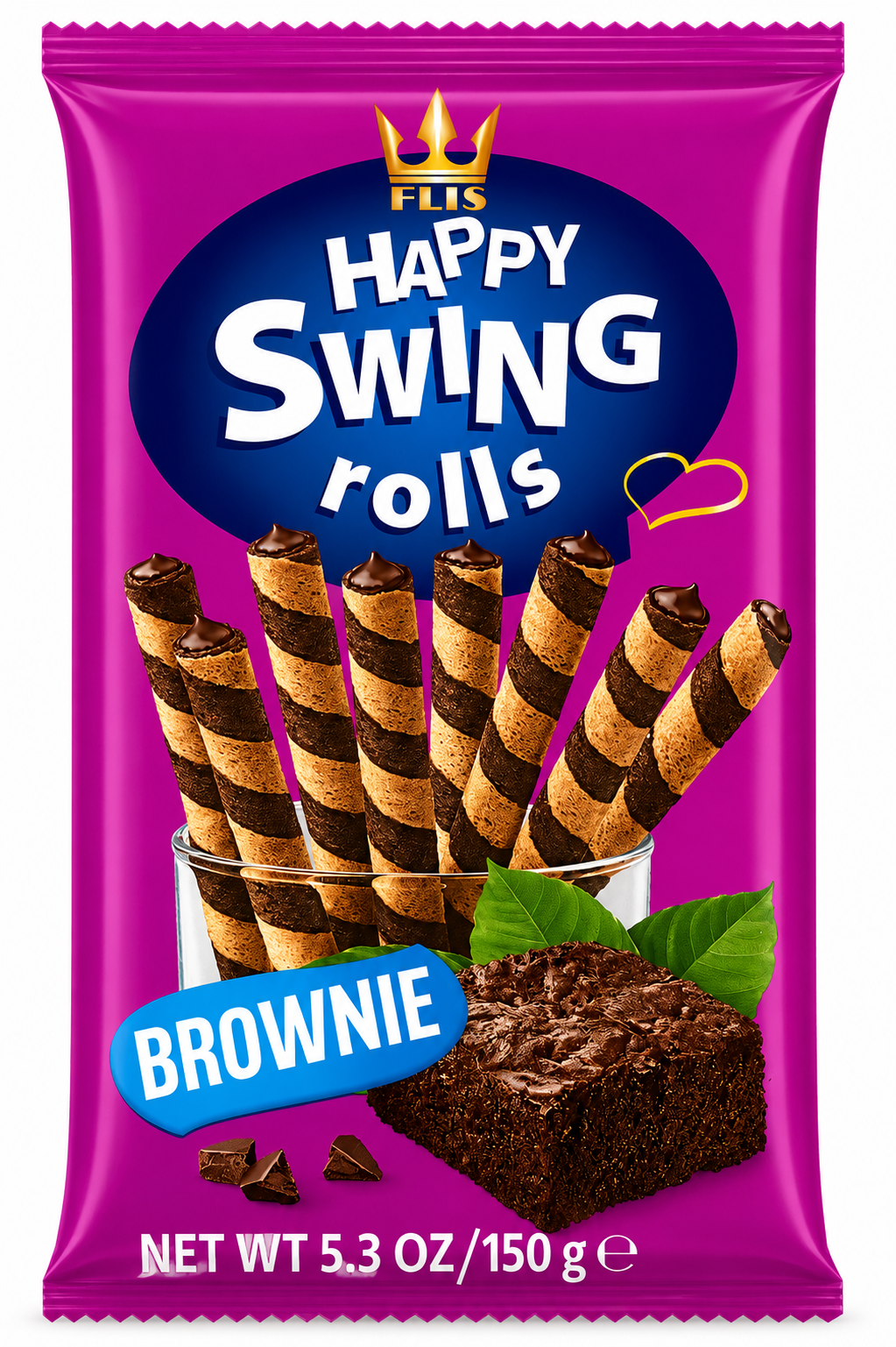 Happy Swing Rolls Brownie