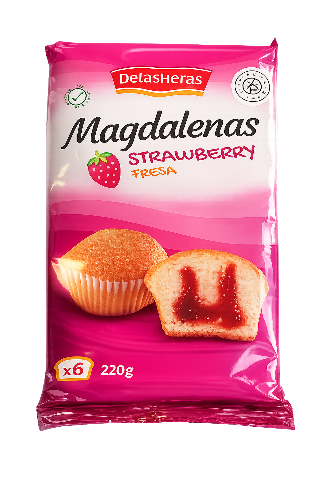 Magdalenas Fraise Delasheras – 6 Pièces