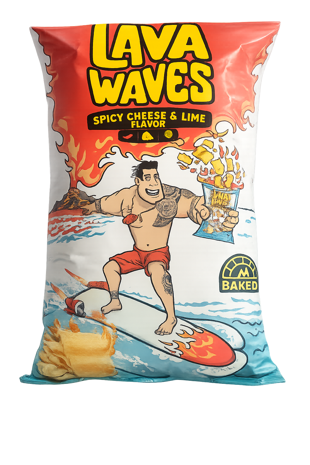Lava Waves Spicy Cheese & Lime