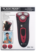 Rasoir Électrique Rechargeable 3 Têtes Black Pear BRZ192