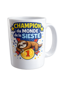 Mug "Champion du Monde de la Sieste"