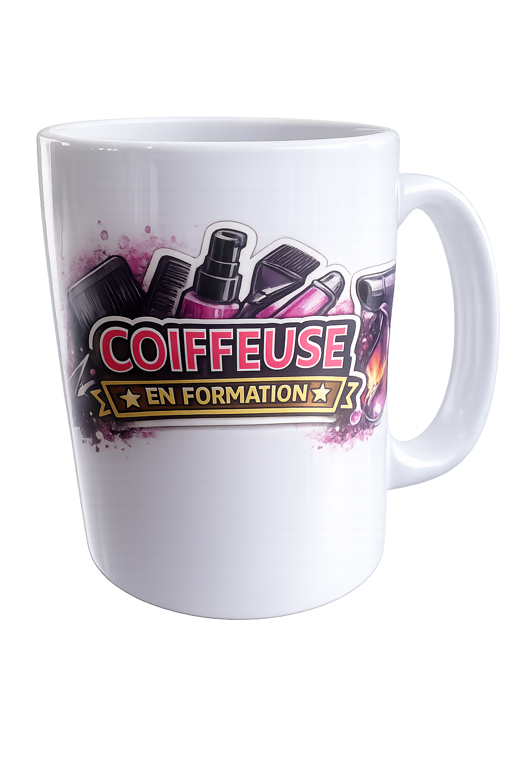 Mug "Coiffeuse en formation" – Personnalisé