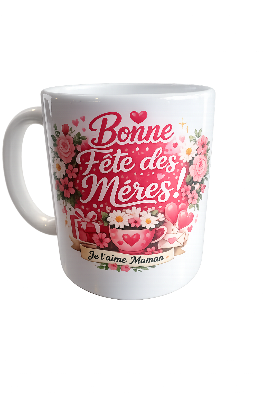 Mug "Bonne Fête des Mères" – Céramique Personnalisée