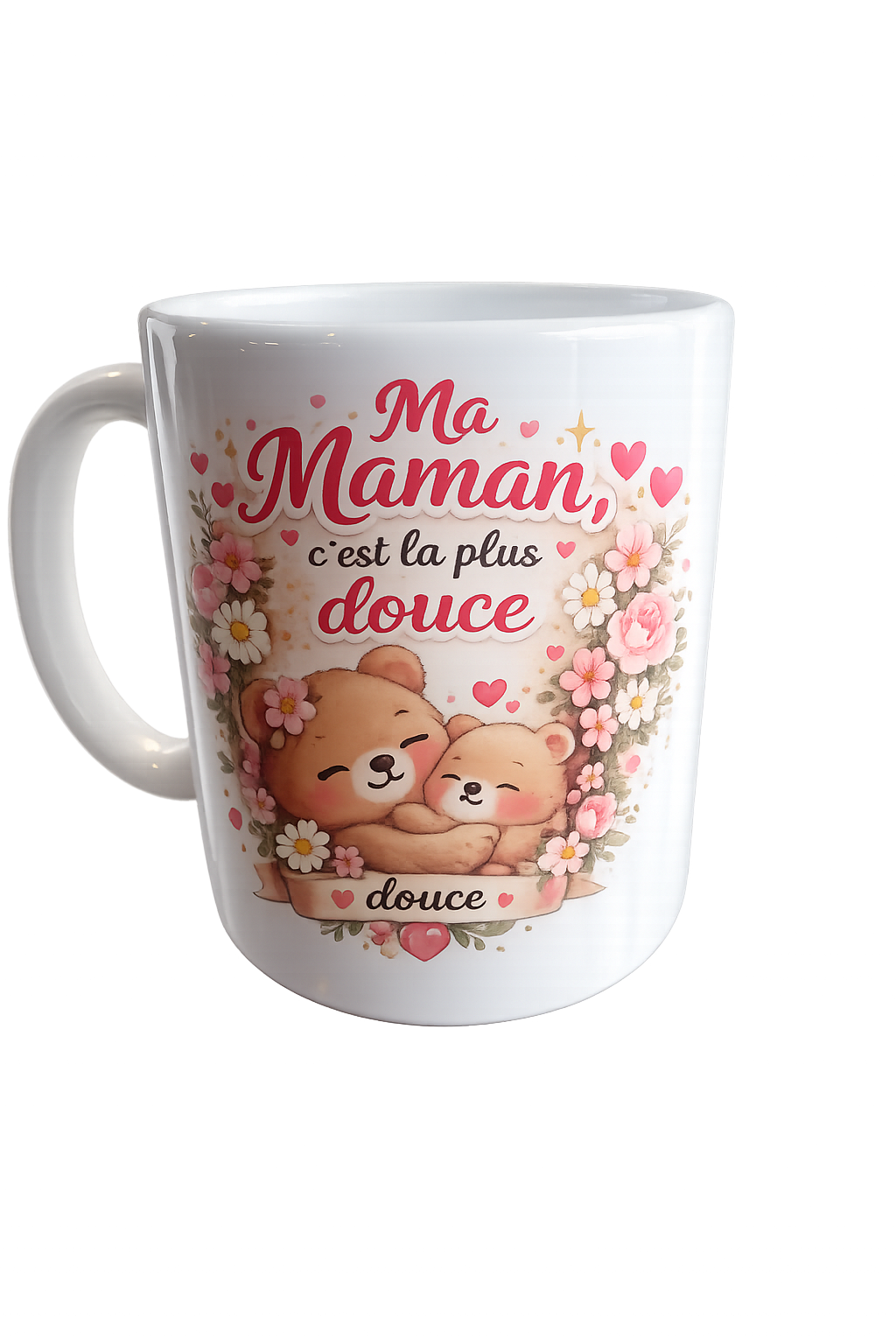 Mug "Ma Maman, c'est la plus douce" – Céramique Personnalisée