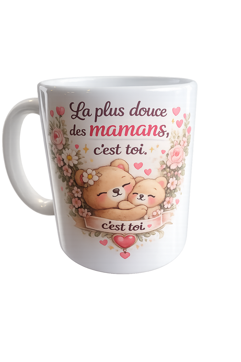 Mug "La plus douce des mamans, c'est toi" – Céramique Personnalisée