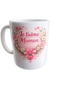 Mug "Je t'aime Maman" – Céramique Personnalisée