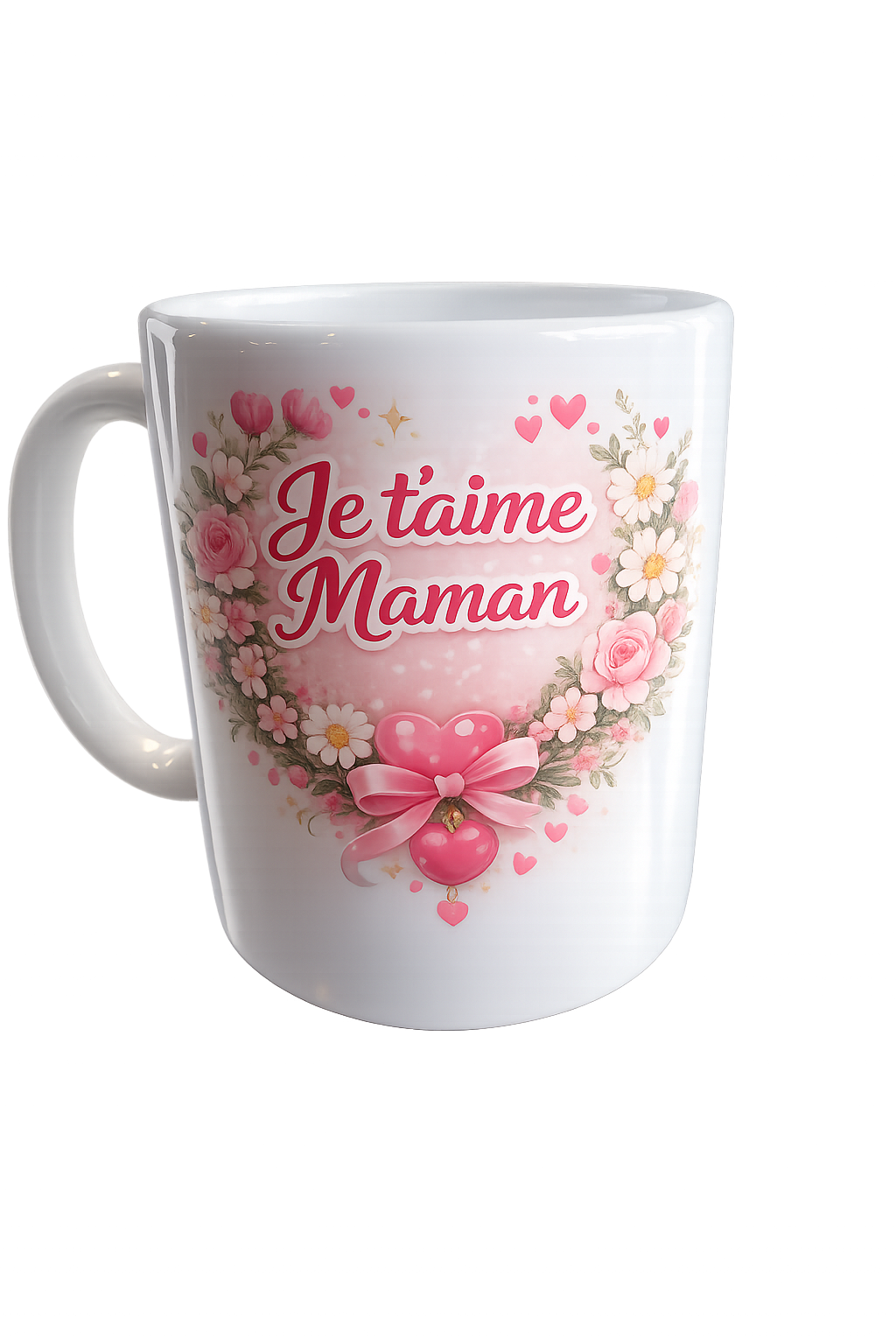 Mug "Je t'aime Maman" – Céramique Personnalisée